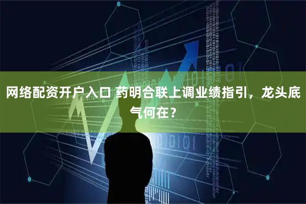网络配资开户入口 药明合联上调业绩指引，龙头底气何在？